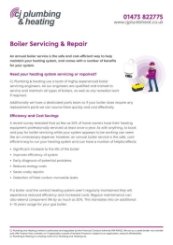Boiler servicing & repair