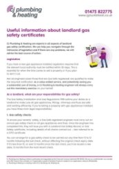 Landlord gas safety certificate information